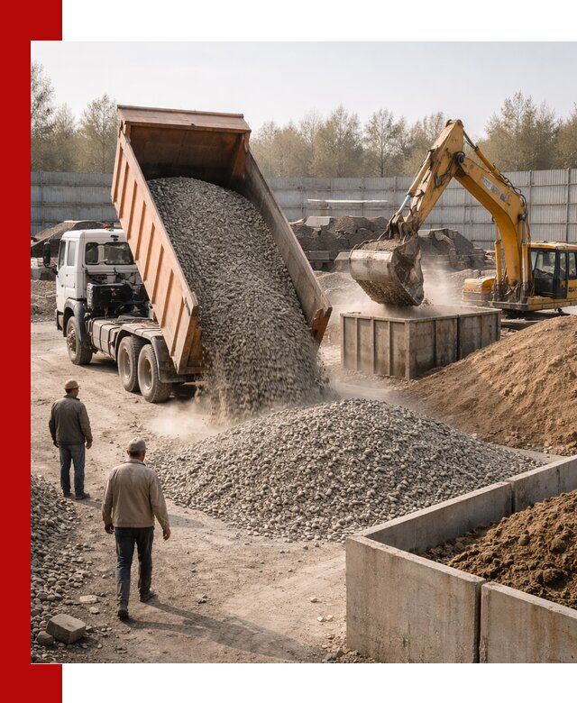 Доставка нерудных материалов с погрузкой и разгрузкой в Шебекине