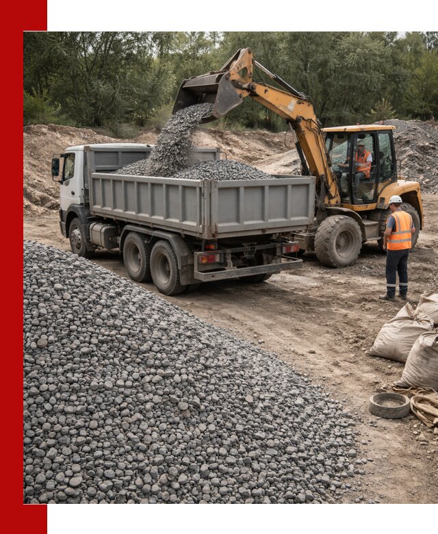 Доставка гравийного щебня в Шебекине оптом и в розницу