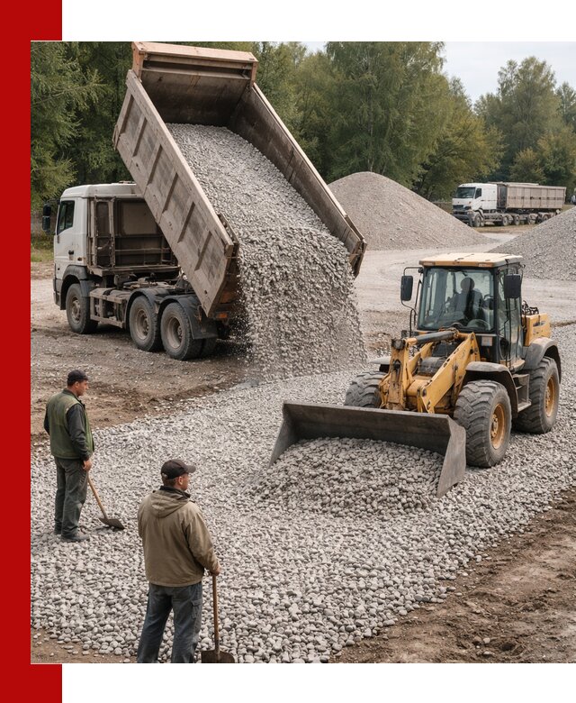 Купить гравийный щебень фракция 20-40 в Шебекине с доставкой