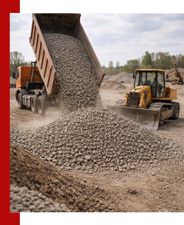 Доставка гравийного щебня фракции 40-70 в Шебекине