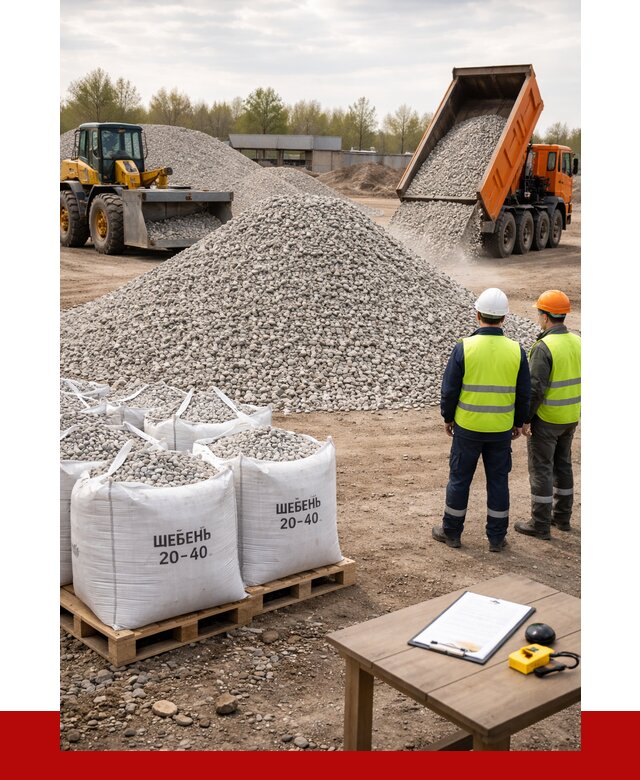 Известняковый щебень 20-40 в Шебекине от 2138 р. ПРОНЕРУДШбк