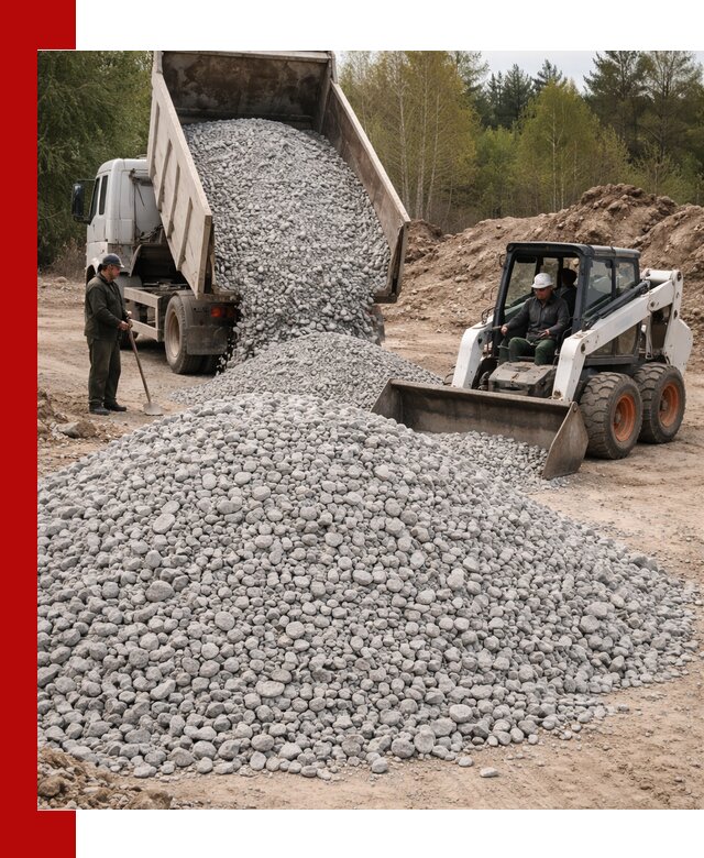 Доставка доломитового щебня в Шебекине напрямую от карьера