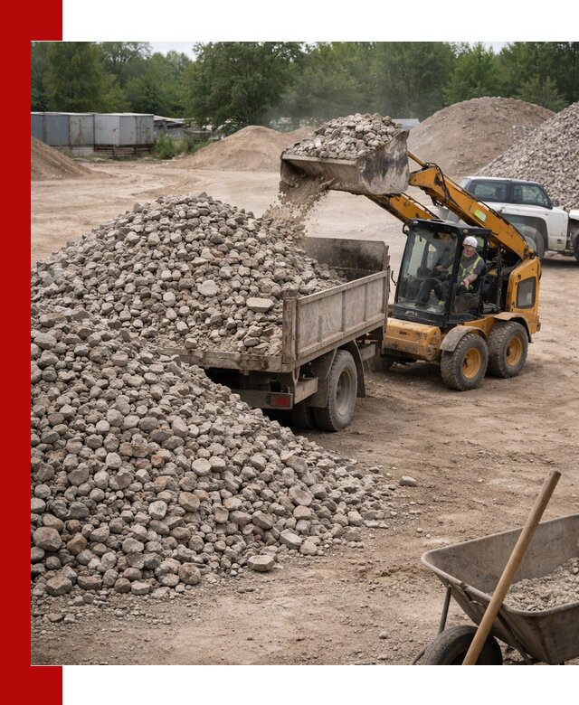 Доставка вторичного щебня в Шебекине для строительных работ