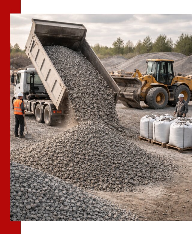 Бетонный щебень фракция 5–20 с доставкой в Шебекине
