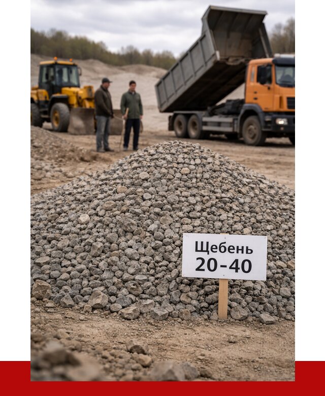 Бетонный щебень фракция 20-40 в Шебекине от 2494 р. | ПРОНЕРУДШбк