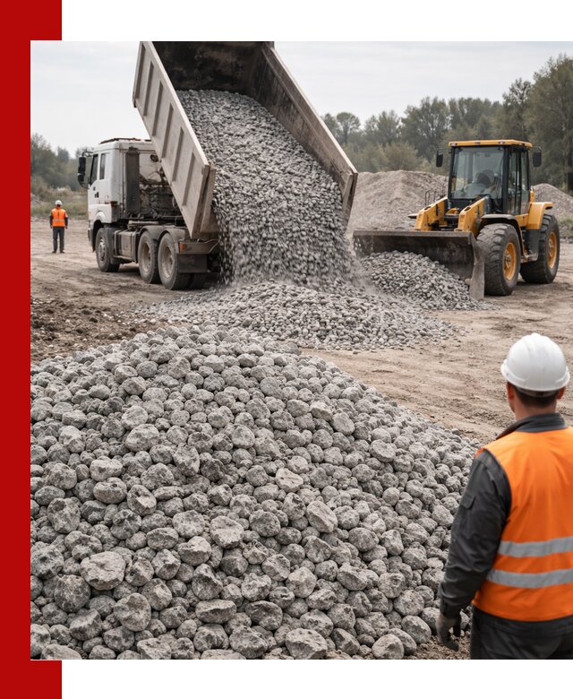 Доставка бетонного щебня фракции 20-40 в Шебекине