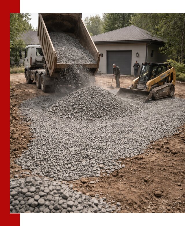 Щебень для парковки в Шебекине: доставка и укладка качественного материала