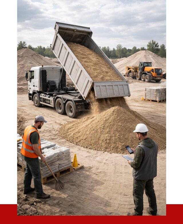 Карьерный песок с доставкой в Шебекине от 3665 р. ПРОНЕРУДШбк