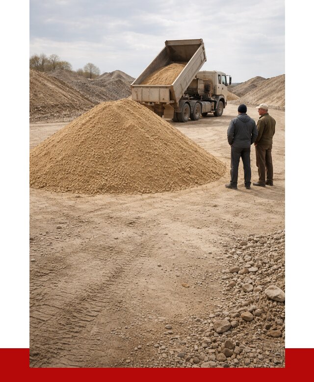 Карьерный песок крупнозернистый в Шебекине от 8654 р | ПРОНЕРУДШбк