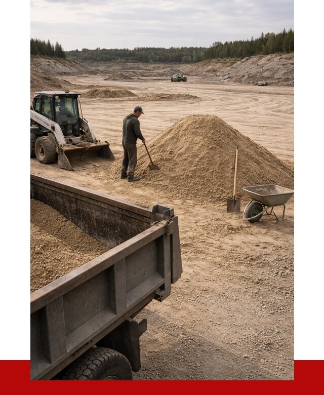 Карьерный песок среднезернистый в Шебекине, от 2240 р. ПРОНЕРУДШбк