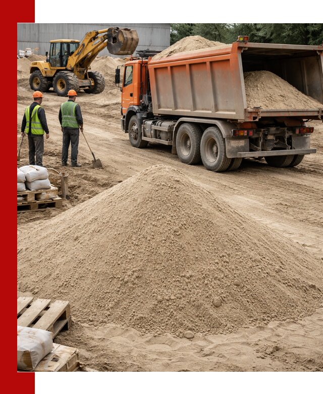Доставка и продажа мытого речного песка в Шебекине