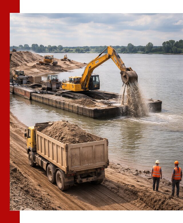 Намывной песок с доставкой в Шебекине оптом и в розницу