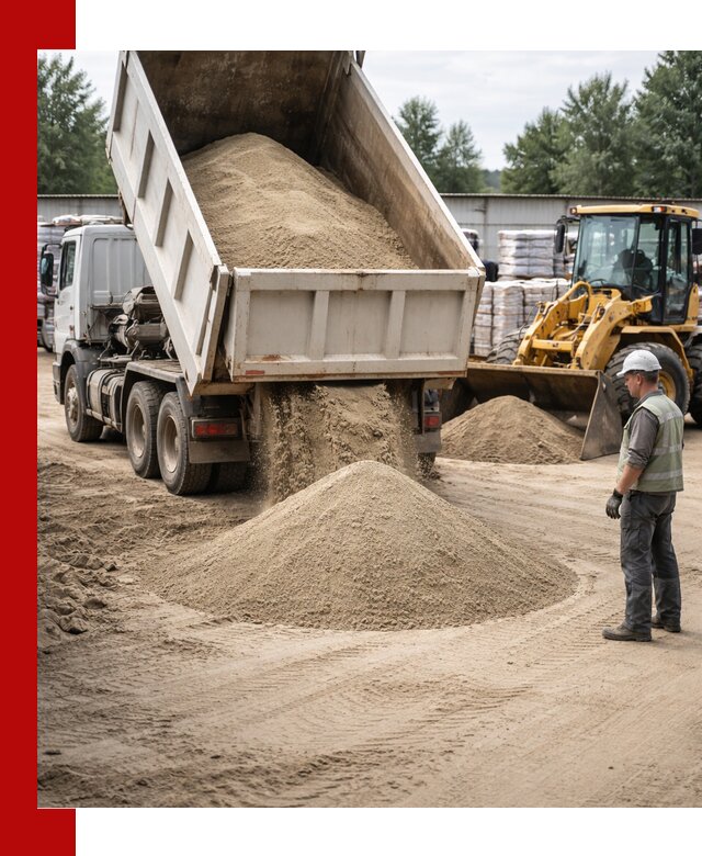 Поставка и доставка песка для бетона в Шебекине
