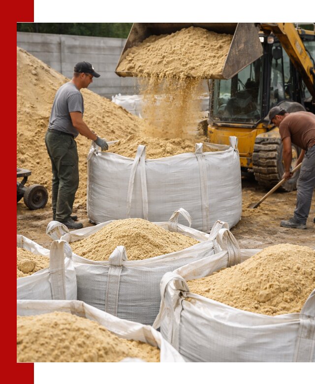 Поставка качественного песка для кладки в Шебекине