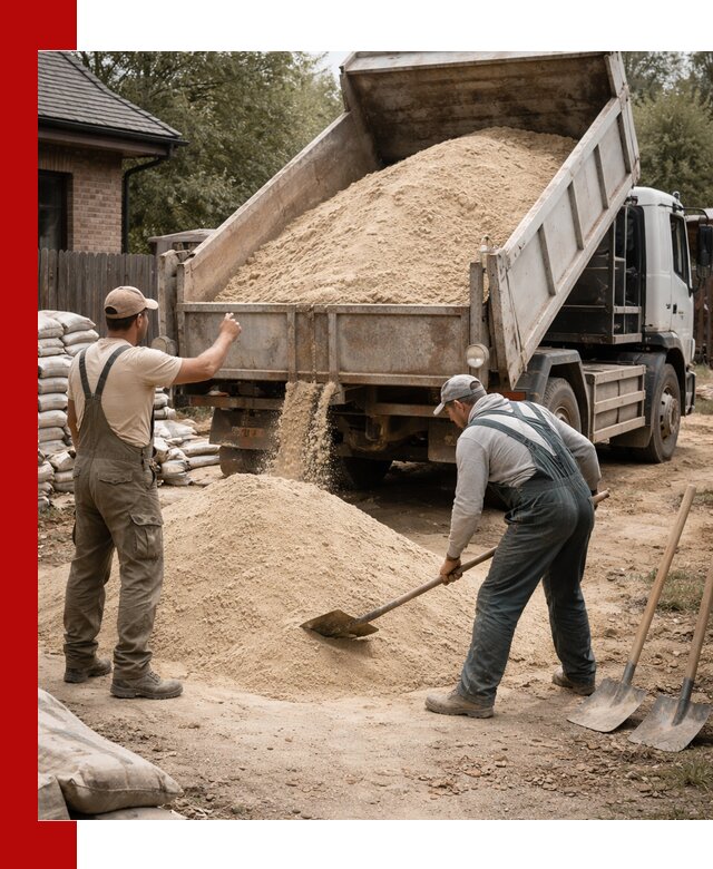 Песок для штукатурки с доставкой в Шебекине качественный и чистый