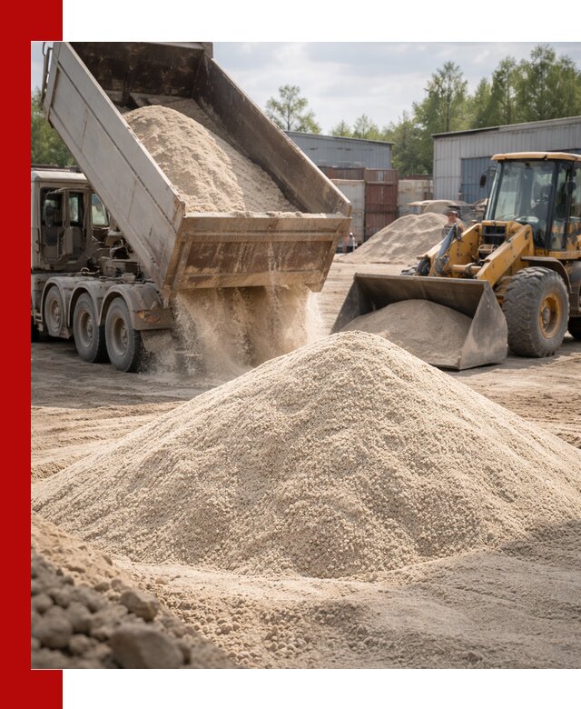 Кварцевый песок с доставкой в Шебекине для строительных работ