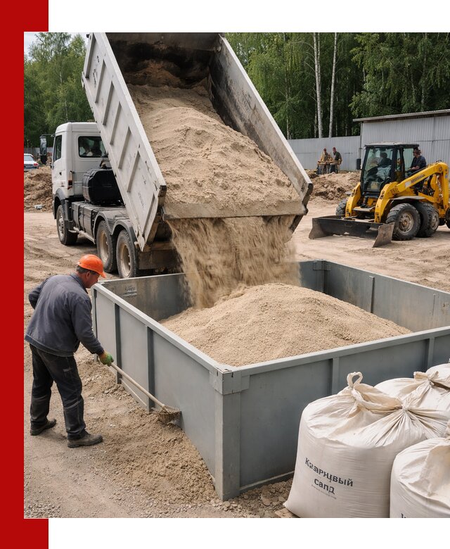 Кварцевый песок для фильтра в Шебекине — доставка и качество