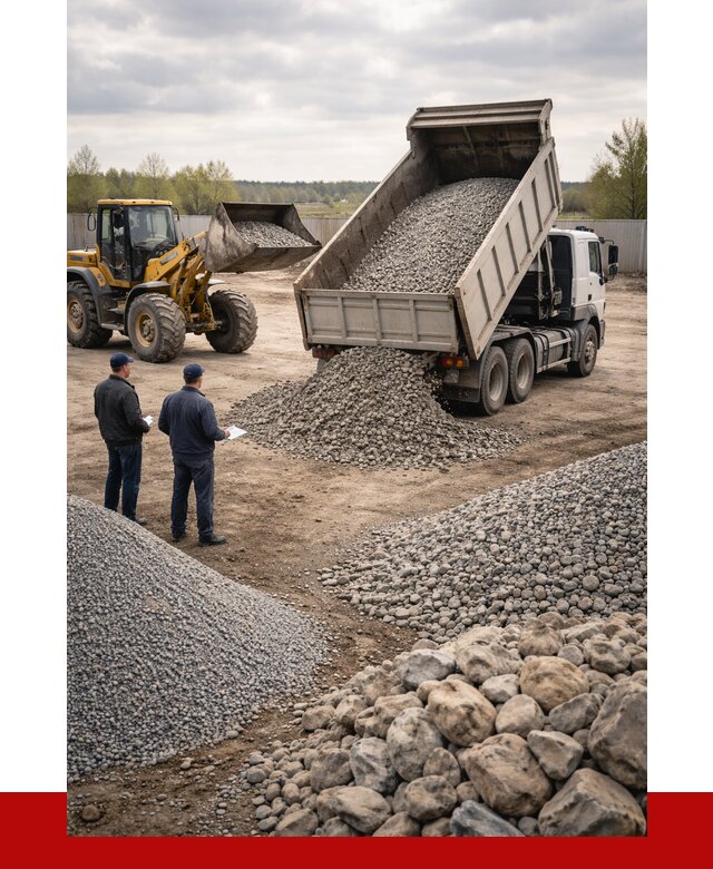 Гравий и камень с доставкой в Шебекине от 4276 р. - ПРОНЕРУДШбк