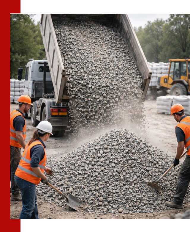 Доставка гравия и камня в Шебекине оптом и в розницу