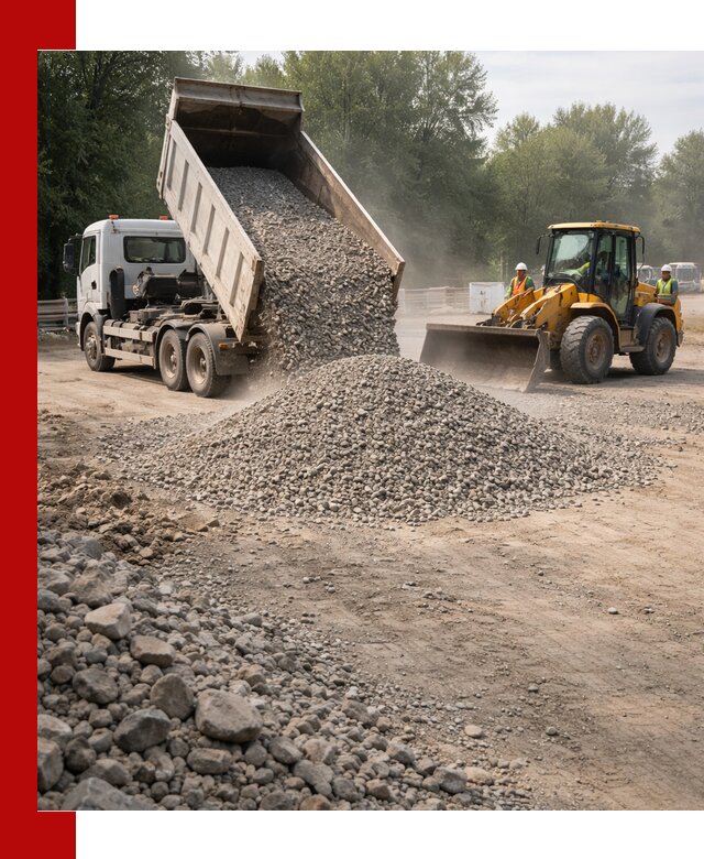 Гравий фракция 5–20 доставка в Шебекине оптом и в розницу