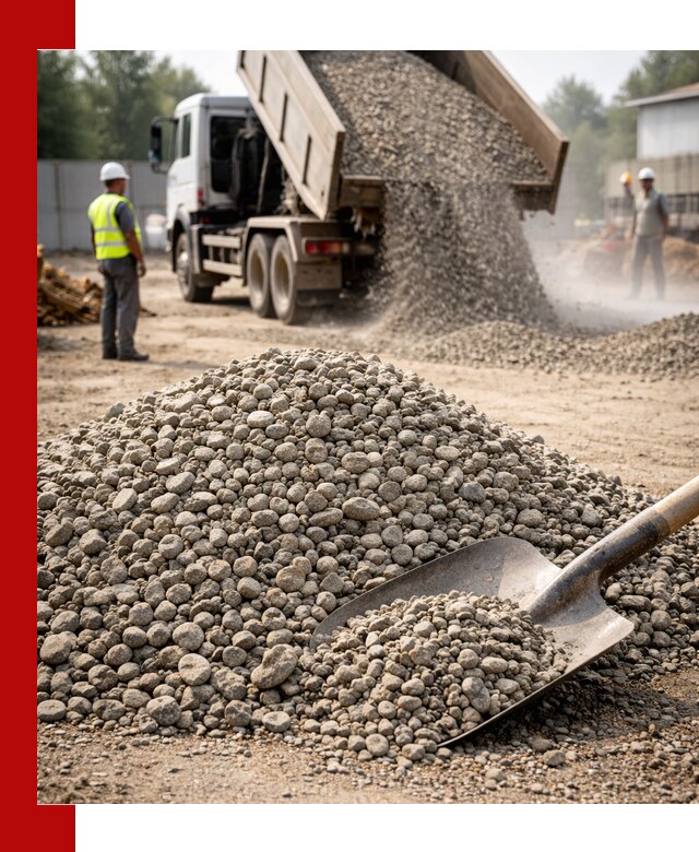 Доставка гравия фракции 20-40 в Шебекине с самосвалами