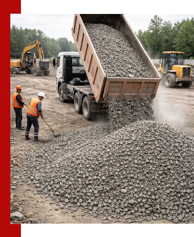 Доставка гравия фракции 40-70 в Шебекине оптом и в розницу