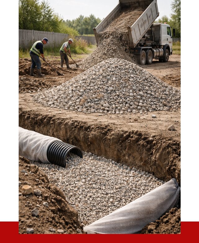 Гравий для дренажа в Шебекине от 2240 р., доставка ПРОНЕРУДШбк