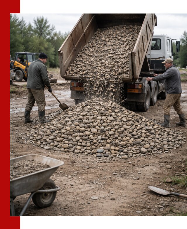 Доставка гальки речной оптом и в розницу в Шебекине