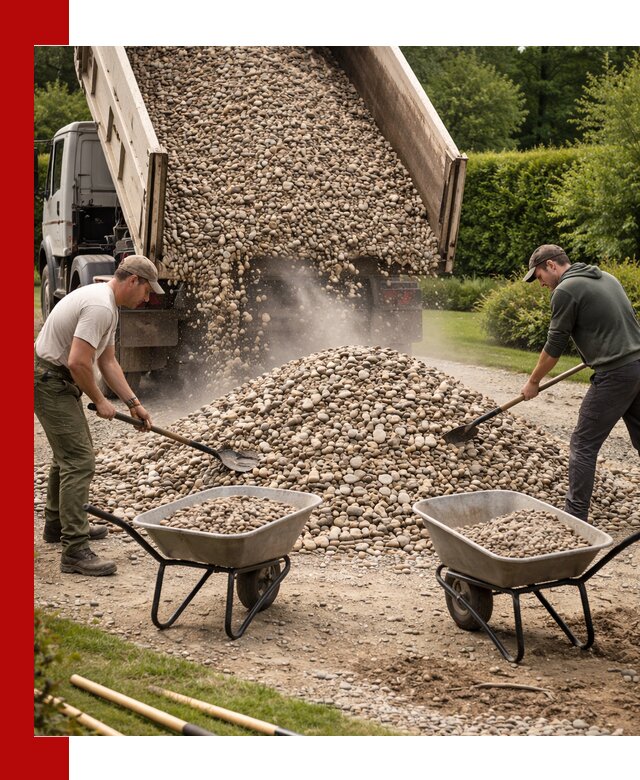 Доставка и продажа декоративной гальки в Шебекине