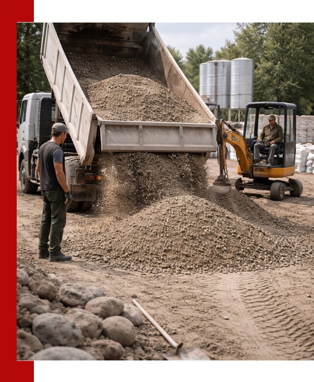 Доставка ПГС С3 в Шебекине самосвалами и миксерами