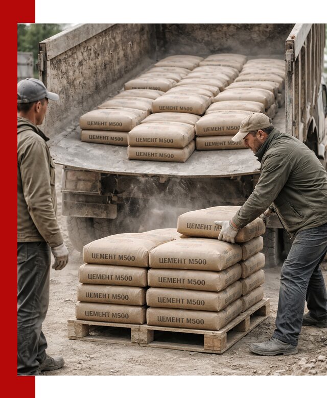 Цемент М500 с доставкой самосвалом в Шебекине