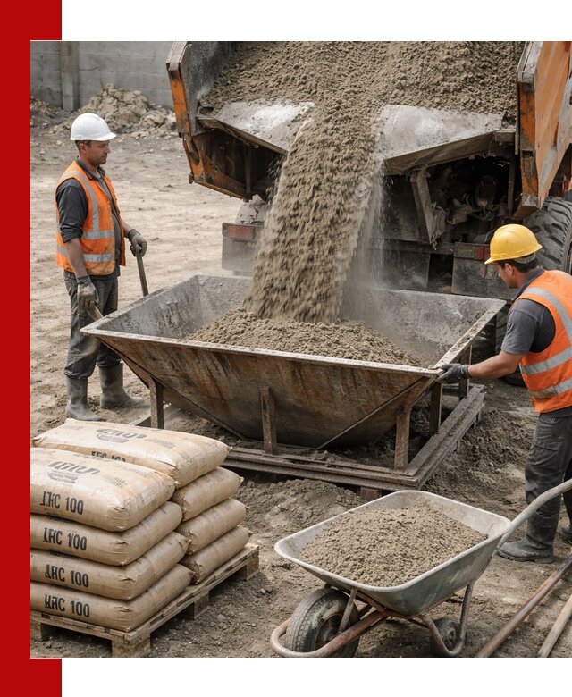 Доставка цементно-песчаной смеси М100 в Шебекине