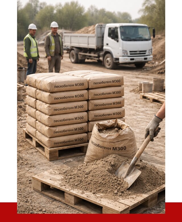Пескобетон М300 в Шебекине с доставкой от 4734 р. за куб | ПРОНЕРУДШбк