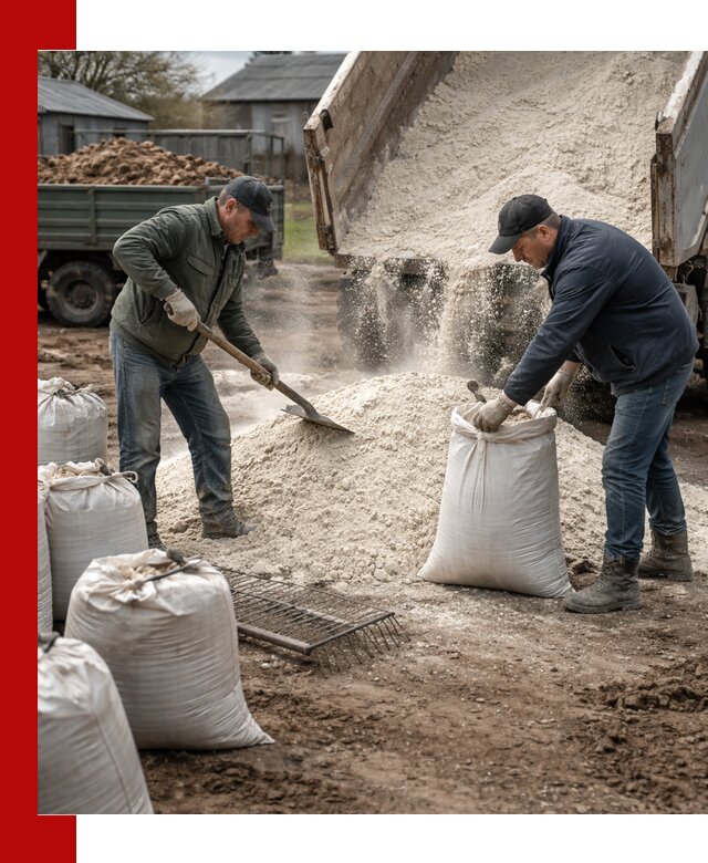 Доставка извести пушонки в Шебекине оптом и мелким оптом