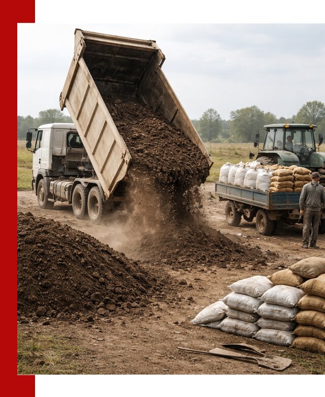 Доставка грунта и удобрений оптом в Шебекине для сельхоз и строительства