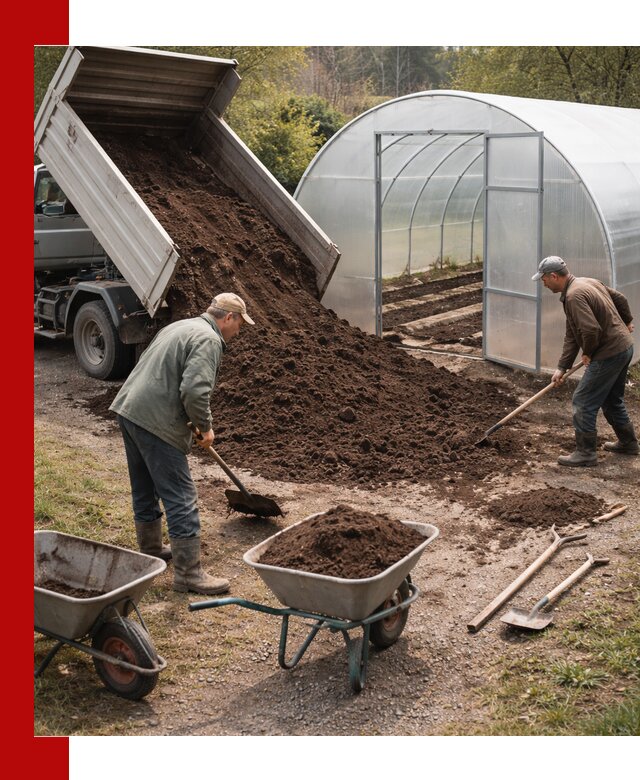 Грунт для теплицы с доставкой в Шебекине — плодородный субстрат под растения