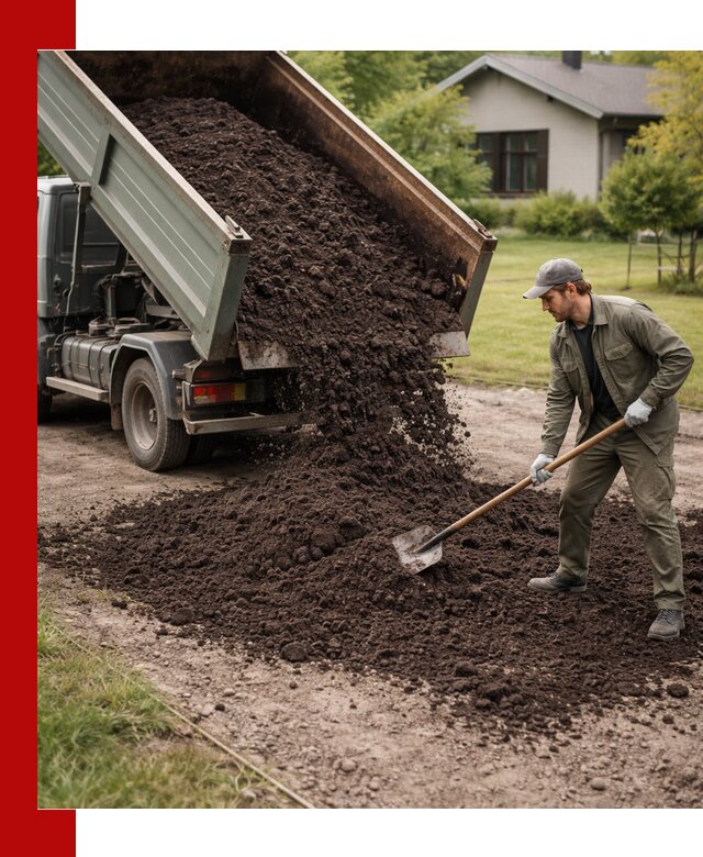 Чернозем для газона с доставкой в Шебекине быстро и качественно