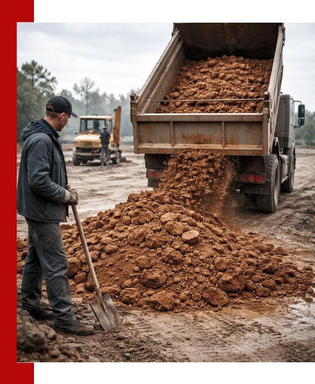 Глина для засыпки в Шебекине с доставкой самосвалами