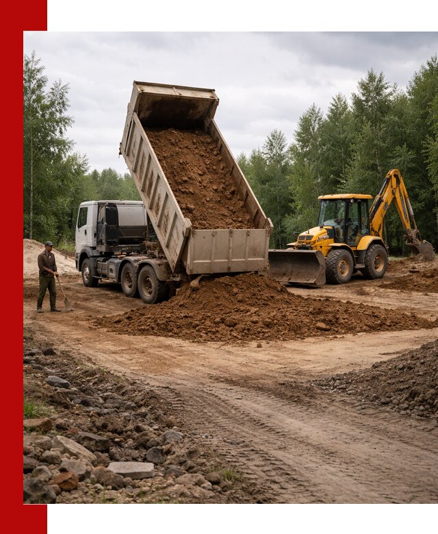 Доставка суглинка самосвалами в Шебекине подсыпка и планировка