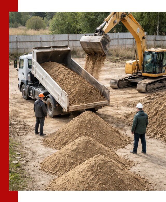 Доставка супеси вагонными и автопартиями в Шебекине