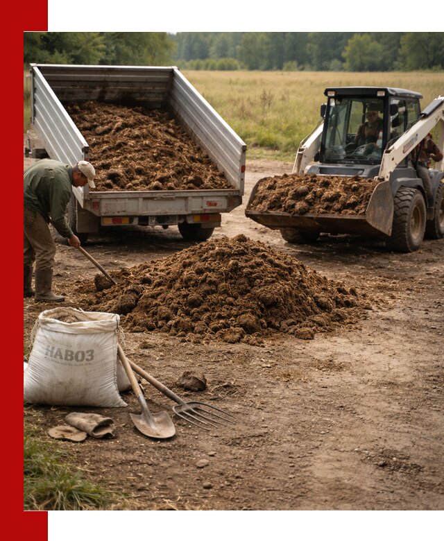 Доставка конского навоза в Шебекине с разгрузкой и доставкой на объект