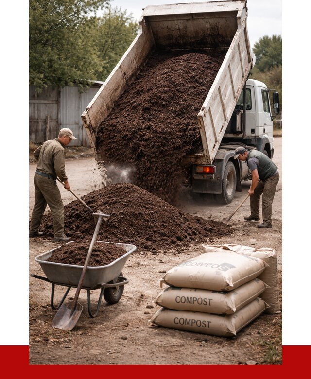 Купить компост в Шебекине от 4276 р. за куб с доставкой | ПРОНЕРУДШбк
