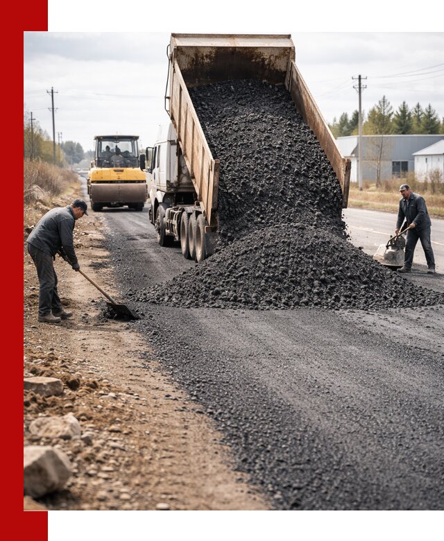 Асфальтовая крошка для дорог в Шебекине — поставка и доставка