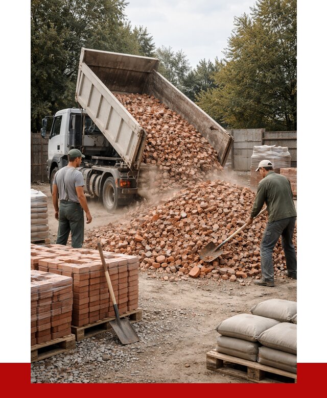 Бой кирпича в Шебекине с доставкой от 4276 руб/куб | ПРОНЕРУДШбк