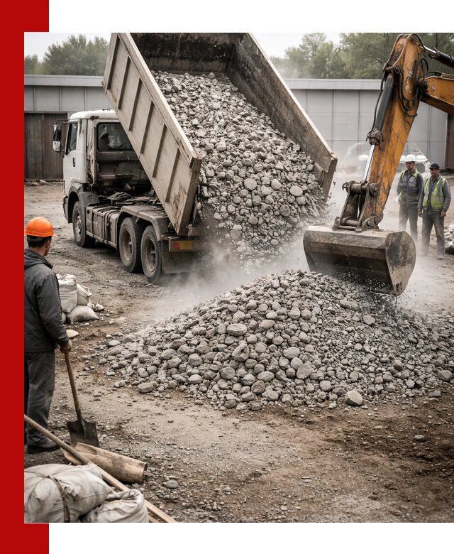 Доставка дробленого бетона в Шебекине оптом и в розницу