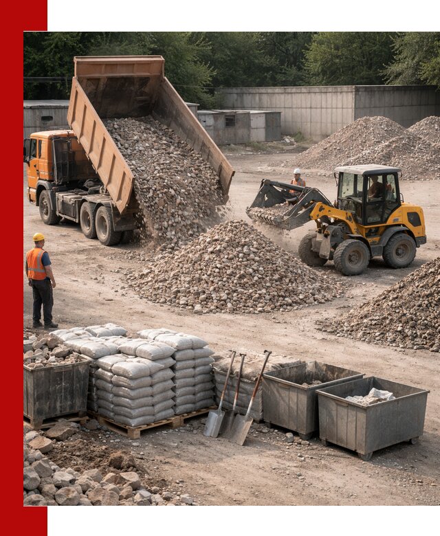 Вторичные материалы для отсыпки в Шебекине — поставка и доставка