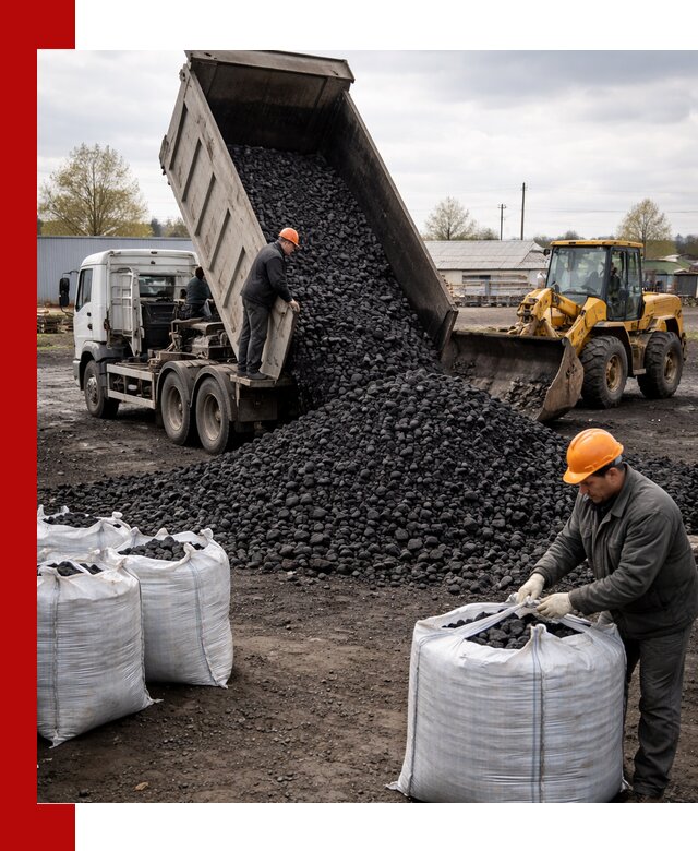 Доставка каменного угля в Шебекине оптом и в розницу