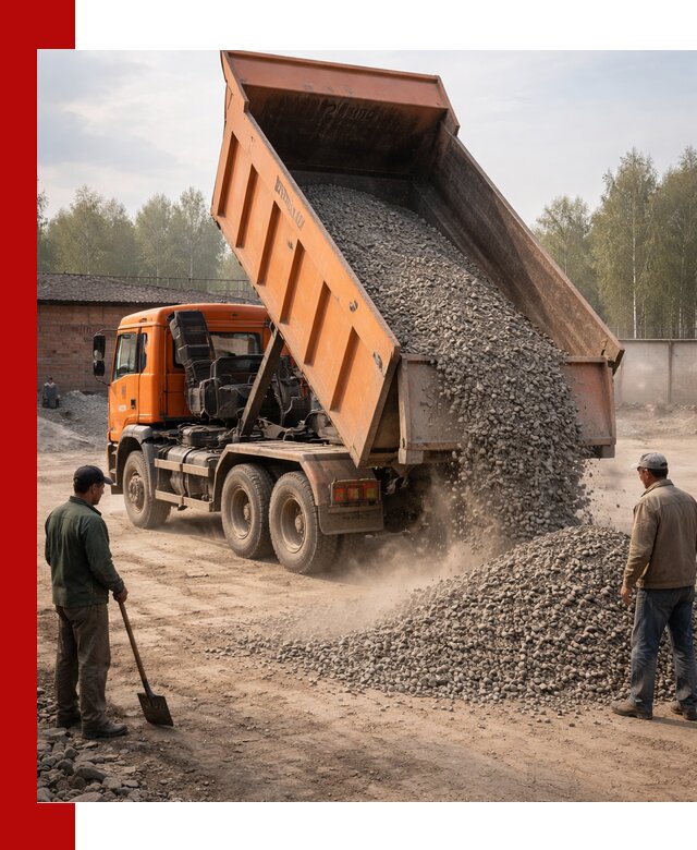 Доставка самосвалом 20 м3 в Шебекине быстро и надежно