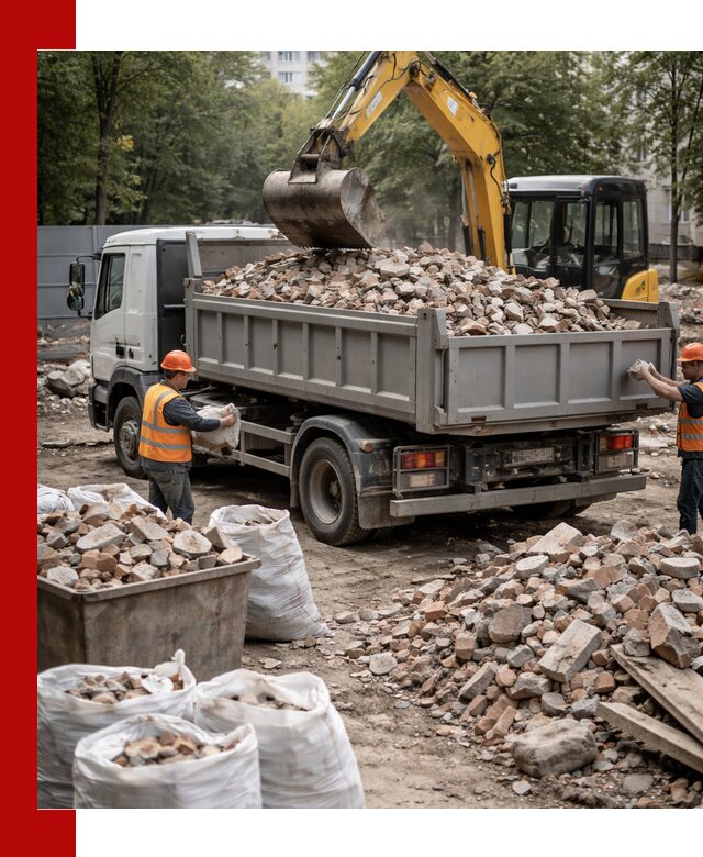 Вывоз строительного мусора в Шебекине с самосвалами и контейнерами