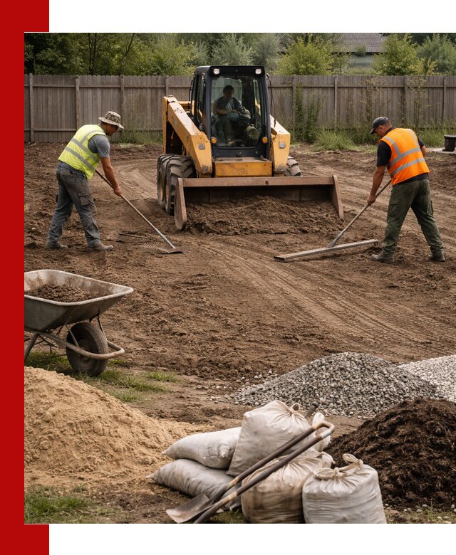 Выравнивание участка под строительство и благоустройство в Шебекине